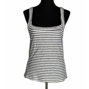 Lamade Womens Black White Sleeveless Square Neck‎ S